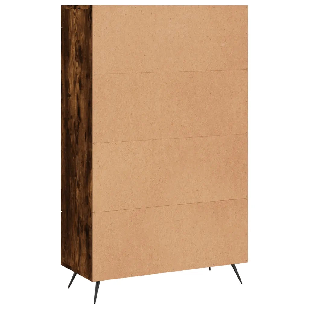 Credenza | Madia | Buffet da pranzo | Armadio da pranzo Rovere Fumo 69,5x31x115 cm in Legno Multistrato