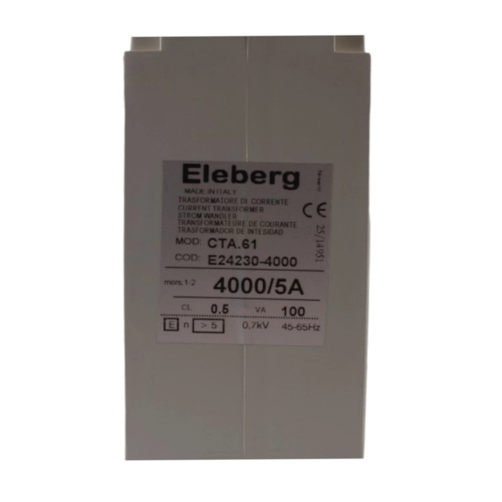 Trasformatore amperometrico 4000/5A attacco barra 128 X 54 Eleberg/ Aleyay