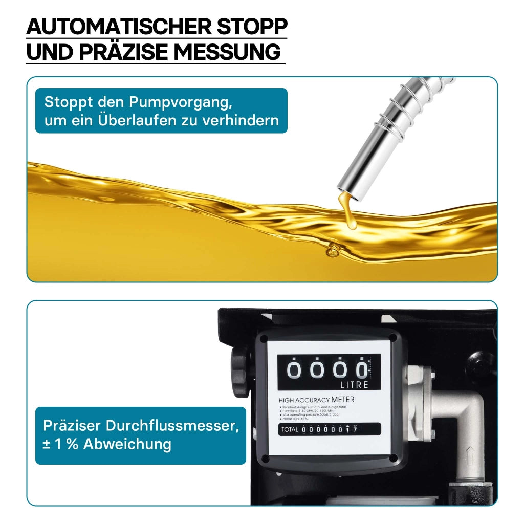 Distributore diesel gasolio con pompa autoadescante 230V/550W 50 l/min e pistola