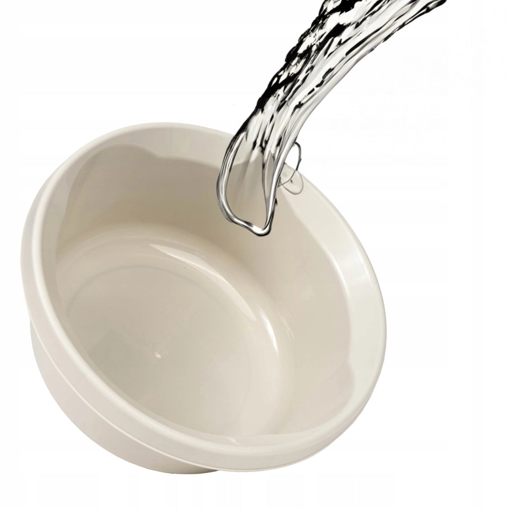 Bacinella per bucato KADAX, 2 litri, in plastica, rotonda, colore bianco.