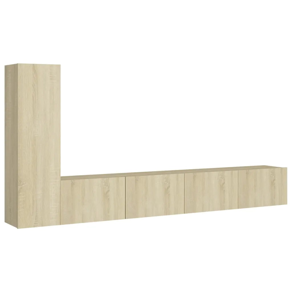 Set Porta TV 3 pz Rovere Sonoma in Truciolato cod mxl 33828