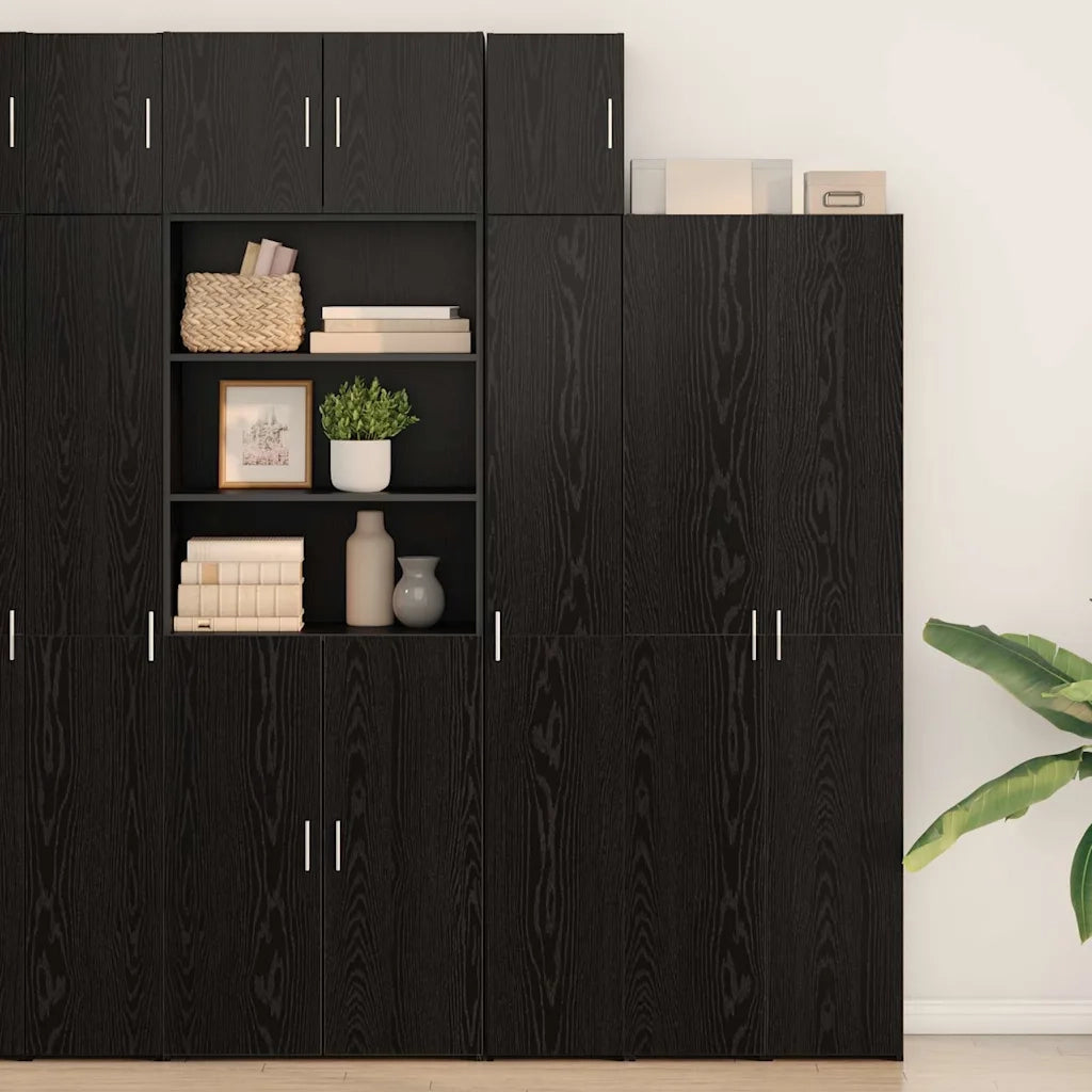 Mobiletto a muro Rovere Nero 30 x 42.5 x 39.5 cm 869149