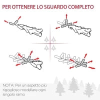 Albero di Natale Slim Artificiale 210 cm con Rami Realistici, Albero di Natale Alto e Stretto con Base Pieghevole, Verde