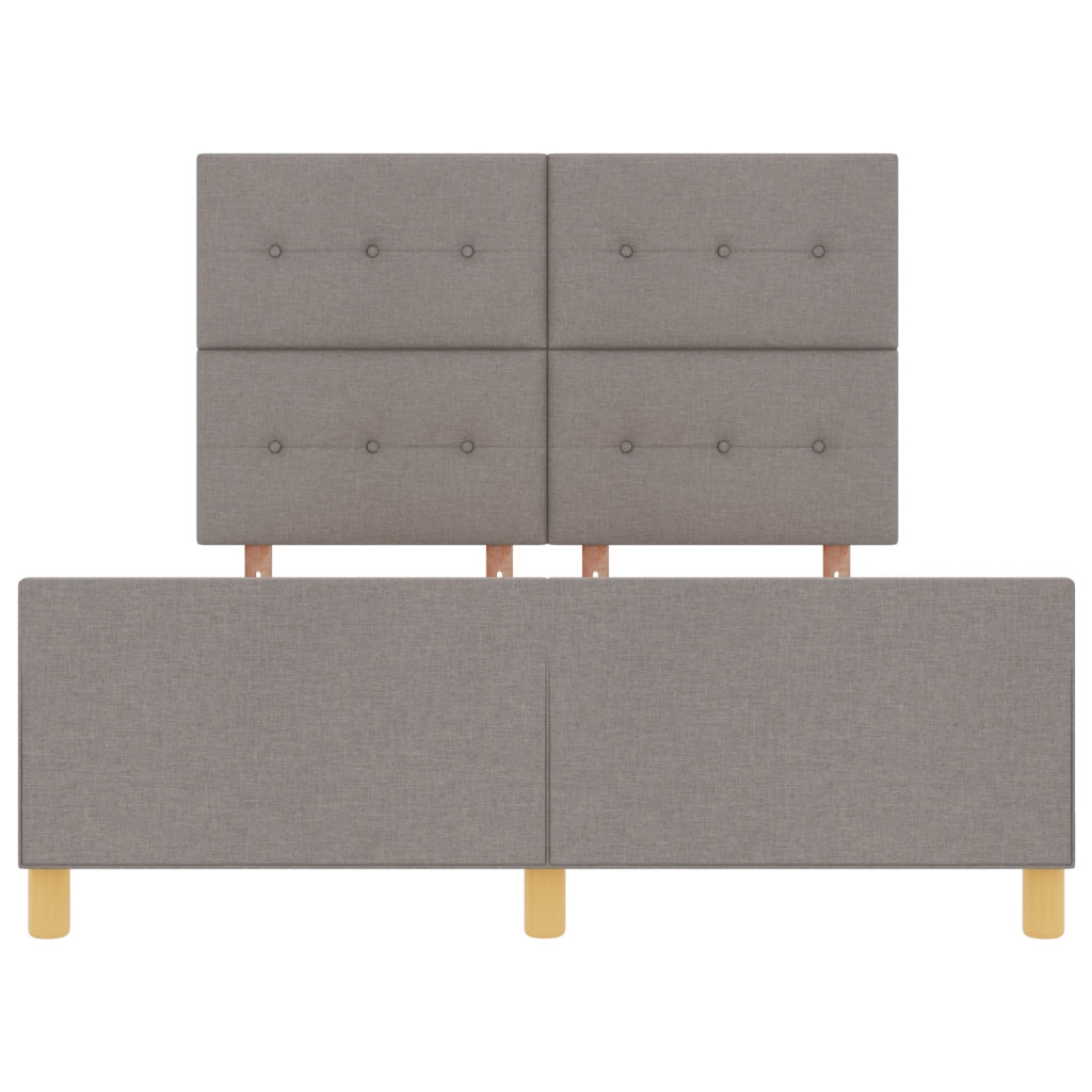 Struttura Letto Tortora 140x200 cm in Tessuto