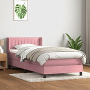 Giroletto a Molle con Materasso Rosa 90x210 cm Velluto 3318272