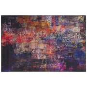 Tappeto tappetino Tappeto Tessuto Poliestere Multicolore Floreale Paisley Motivo Astratto Fondo Rivestito In Gomma 160 x 230 cm