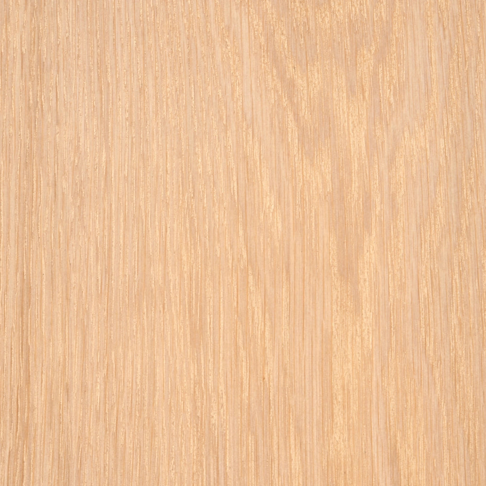Tavolino da pranzo in MDF impiallacciato rovere chiaro con gambe in pino bianco 80 x 80 cm