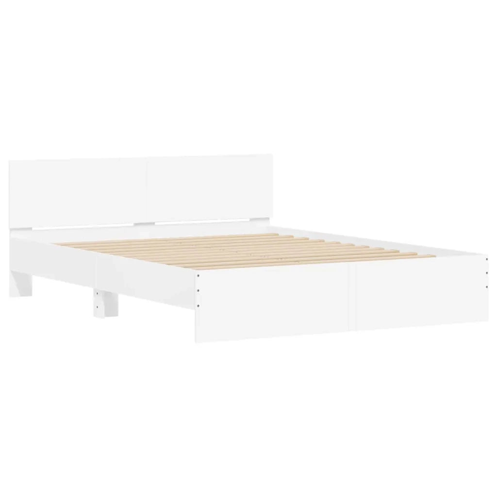 Struttura del letto Bianco 152 x 203 cm Legno multistrato 3402864