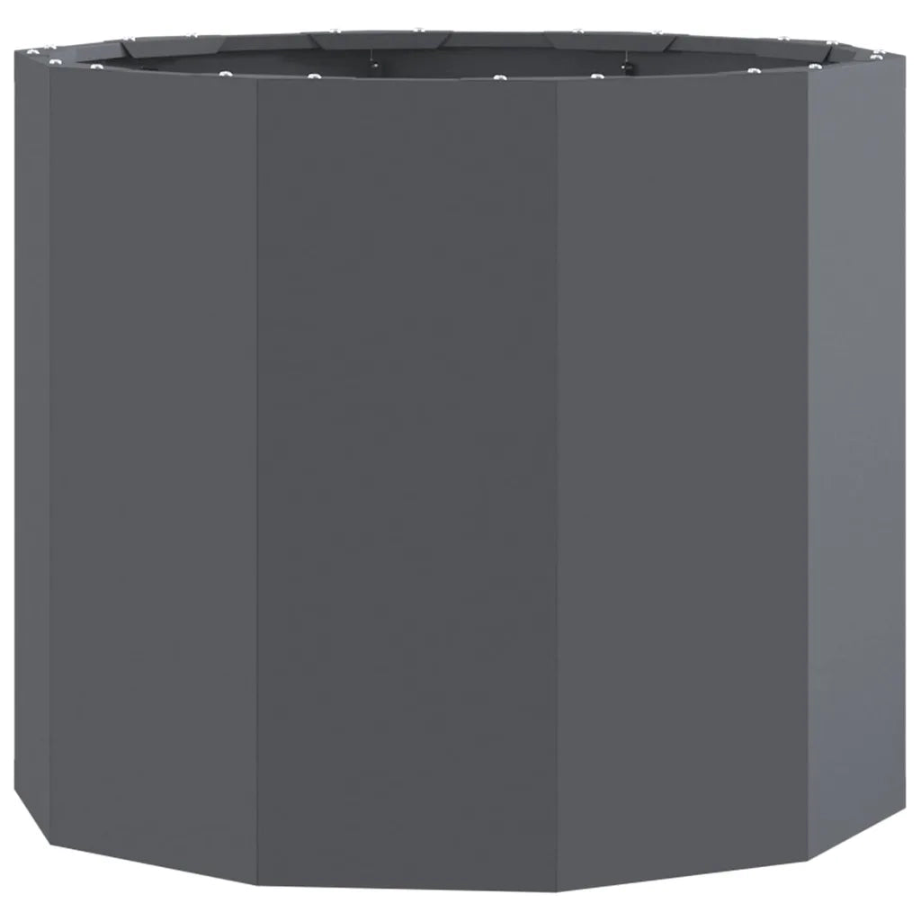 Fioriera Antracite 60 x 60 x 50 cm Acciaio 883761