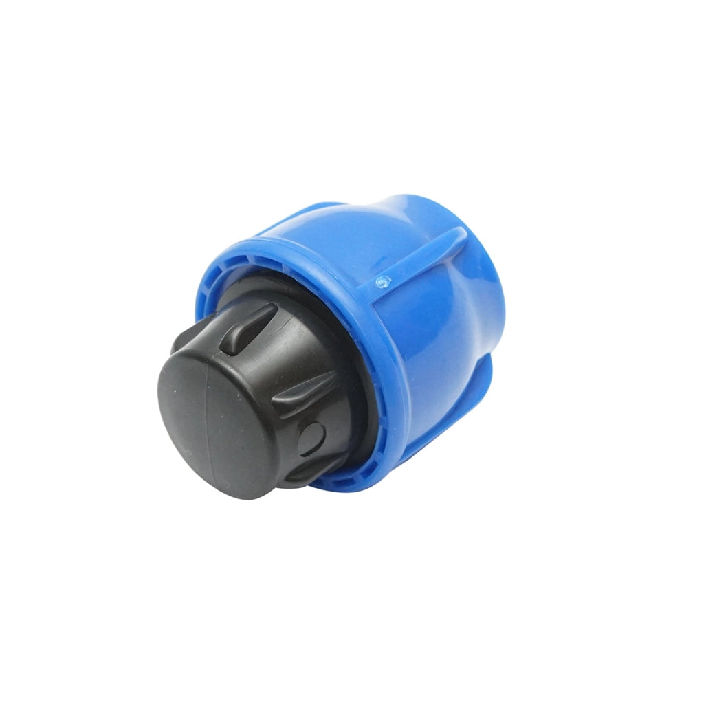 Tappo di compressione con filettatura interna D20mm, PN16 per sistemi di irrigazione