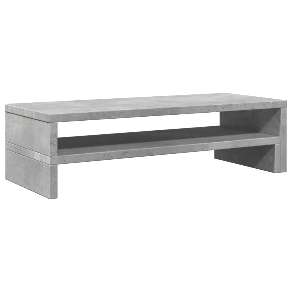 Supporto per Monitor Grigio Cemento 54x22x15 cm in Truciolato