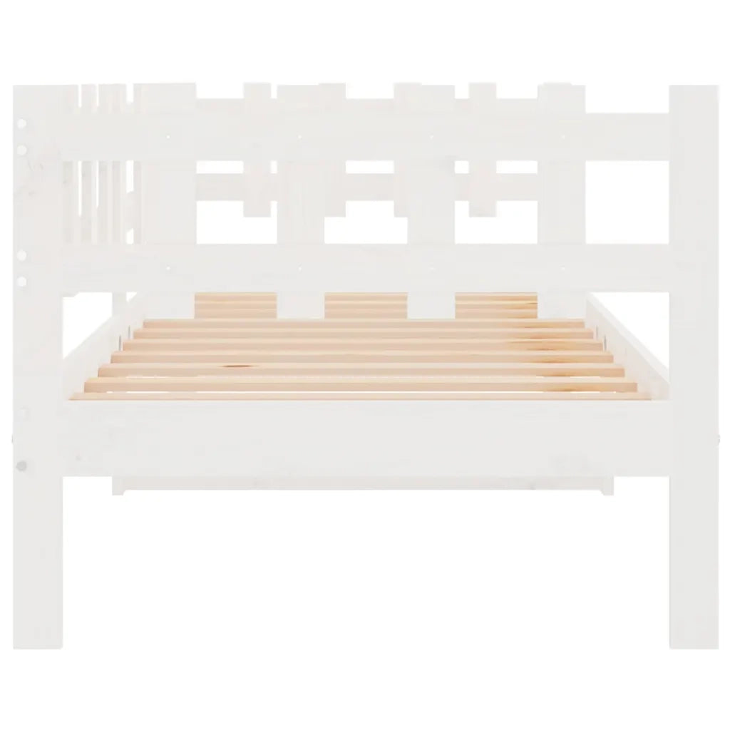 Dormeuse Bianca 90x190 cm in Legno Massello di Pino cod mxl 60385