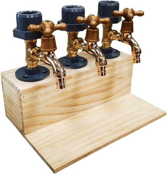 Dispensatore di Whisky in Legno - Tre volte Likeur con Alcol - Sfioratore a forma di Bicchiere per Dinner Party e Bar - Regalo per il Padre 2021
