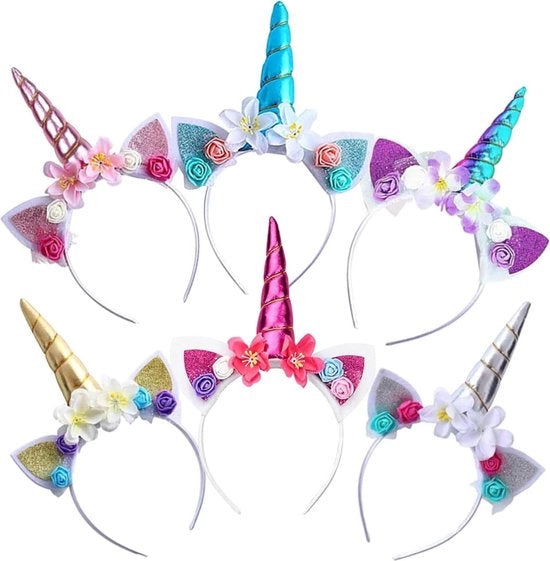 Set di cinture per capelli per bambini 6 pezzi - accessori per capelli per compleanni, carnevale, Pasqua, feste