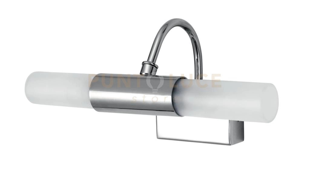 APPLIQUE DA SPECCHIO ROBY CROMO 2 LUCI ATTACCO G9 IP23 23X12X11CM