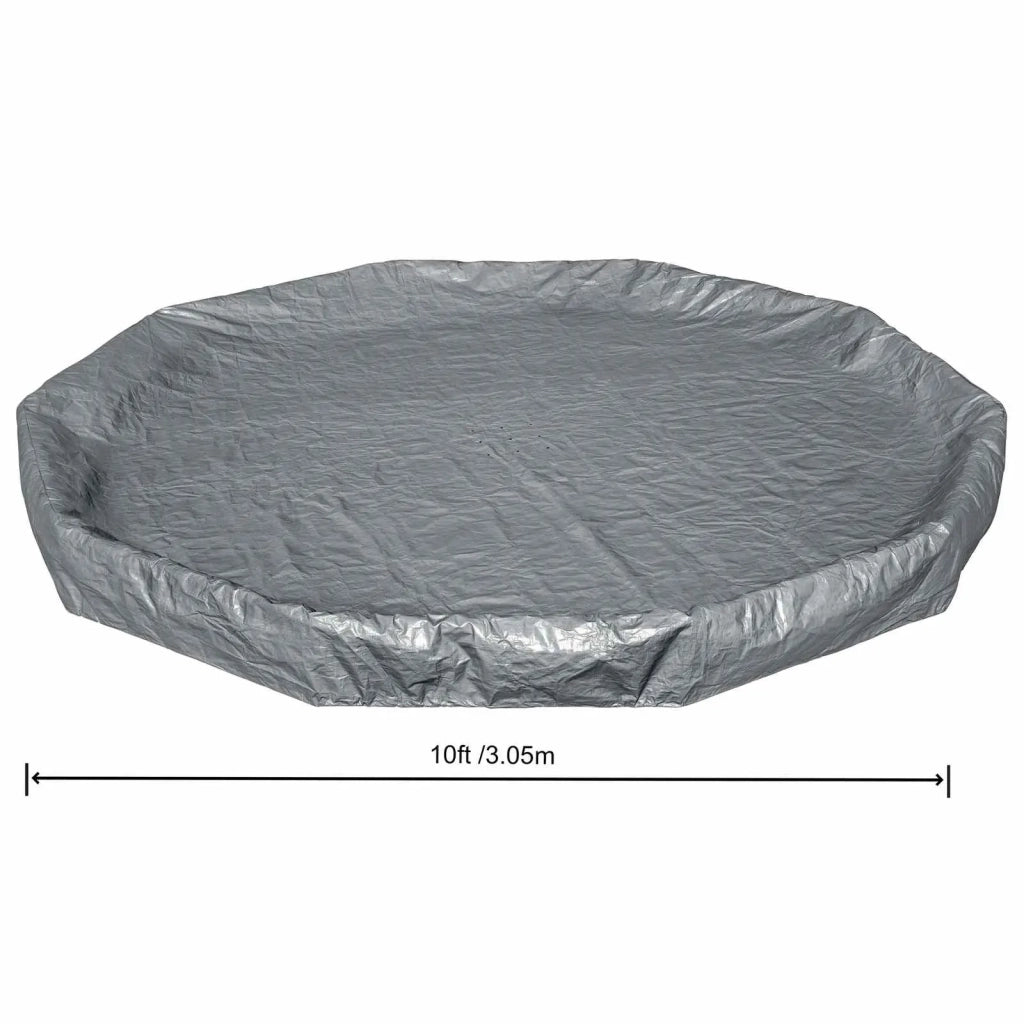 Bestway Copertura per piscina Ø3,05 m Rotondo Poliestere Grigio 42035725