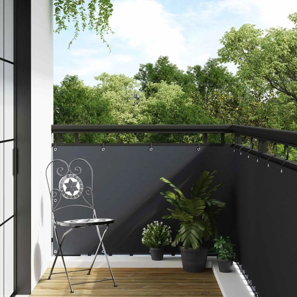 Schermo per Balcone con Occhielli Antracite 42032637
