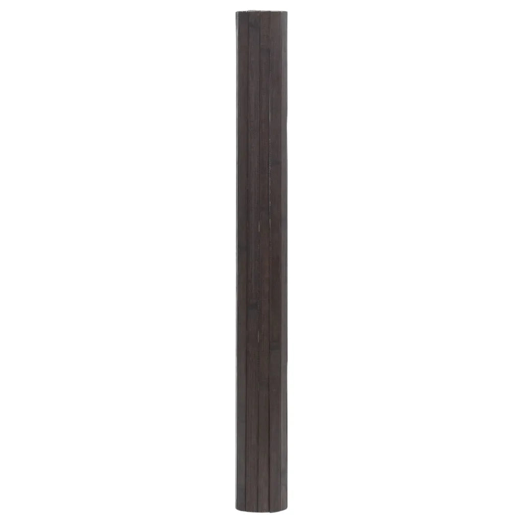 Tappeto Rettangolare Marrone Scuro 100x300 cm in BambÃ¹