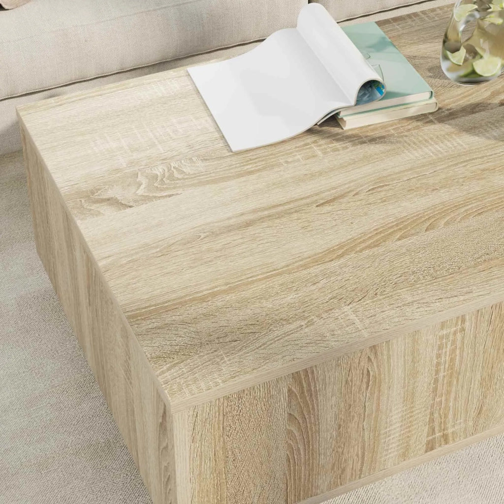 Tavolino da salotto con cassetto Rovere Sonoma 95 x 55 x 31 cm