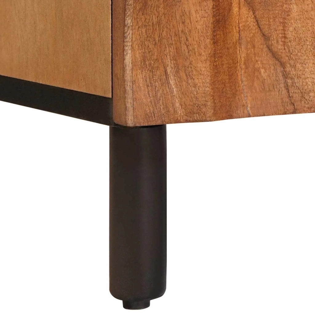 Credenza con porta Finitura Marrone Acacia 60 x 33 x 75 cm 4017925