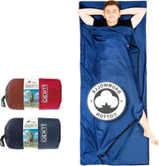 Zaino da letto 2-in-1 in cotone per due persone leggero per viaggi in tessuto XL
