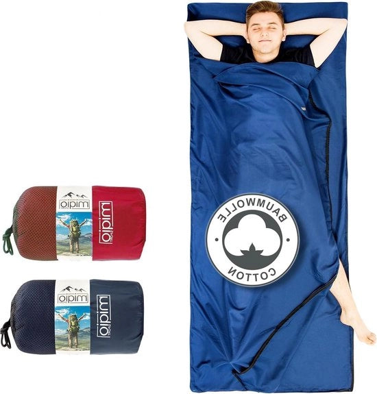 Zaino da letto 2-in-1 in cotone per due persone leggero per viaggi in tessuto XL