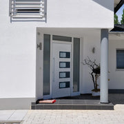 Porta Ingresso Bianca 100x200 cm in Alluminio e PVCcod mxl 117997
