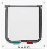 Porta gatto/porte cani per piccoli cani/gatti con chiusura a serraggio intelligente dimensione S/M/L bianco (M)