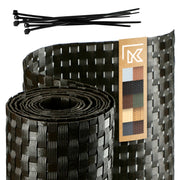 Nastro per recinzioni KADAX verde per pannelli di recinzione 19 cm 2,55 m Copertura per recinzione