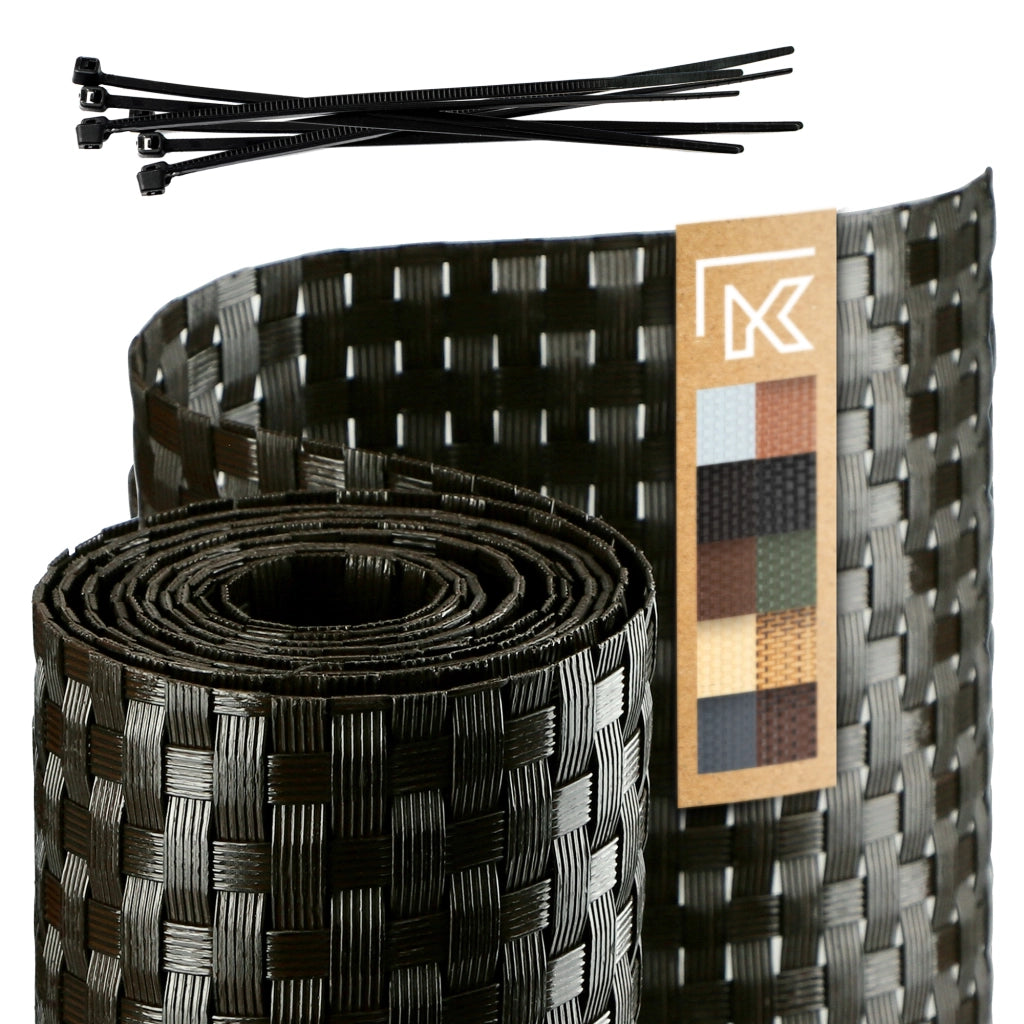 Nastro per recinzioni KADAX verde per pannelli di recinzione 19 cm 2,55 m Copertura per recinzione