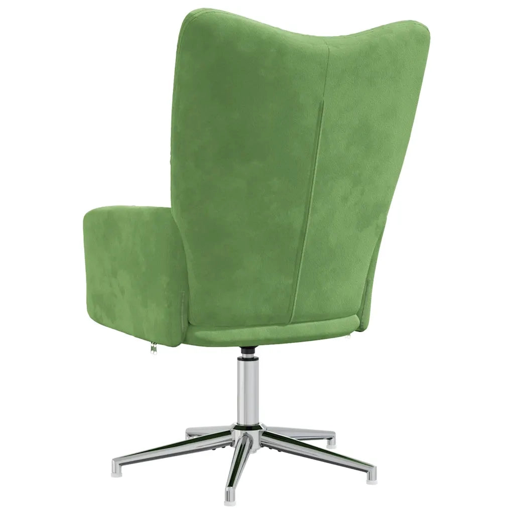 Poltrona | Sedia Relax Verde Chiaro in Velluto