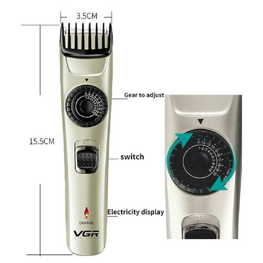 Taglia Capelli Tagliacapelli Rasoio Regola Barba Ricaricabile Vgr V-031