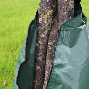 2 Sacchi per irrigare alberi 75 l in PVC, Sistema di irrigazione a goccia intorno ai tronchi