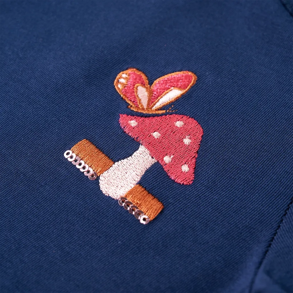 Maglietta per Bambini a Maniche Lunghe Blu Marino 104 14240