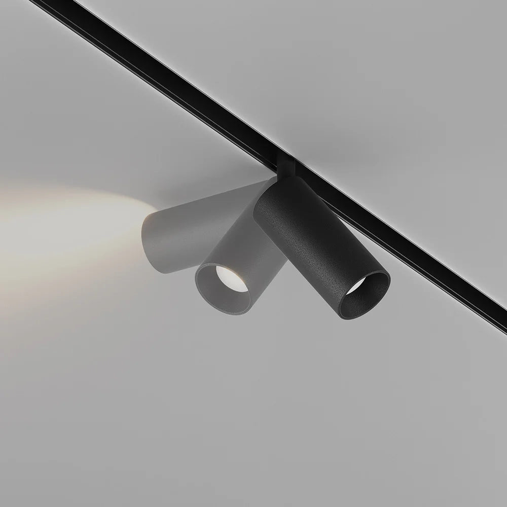 Maytoni lampada da binario moderna Exility Focus LED 1 luce LED integrato nero metallo