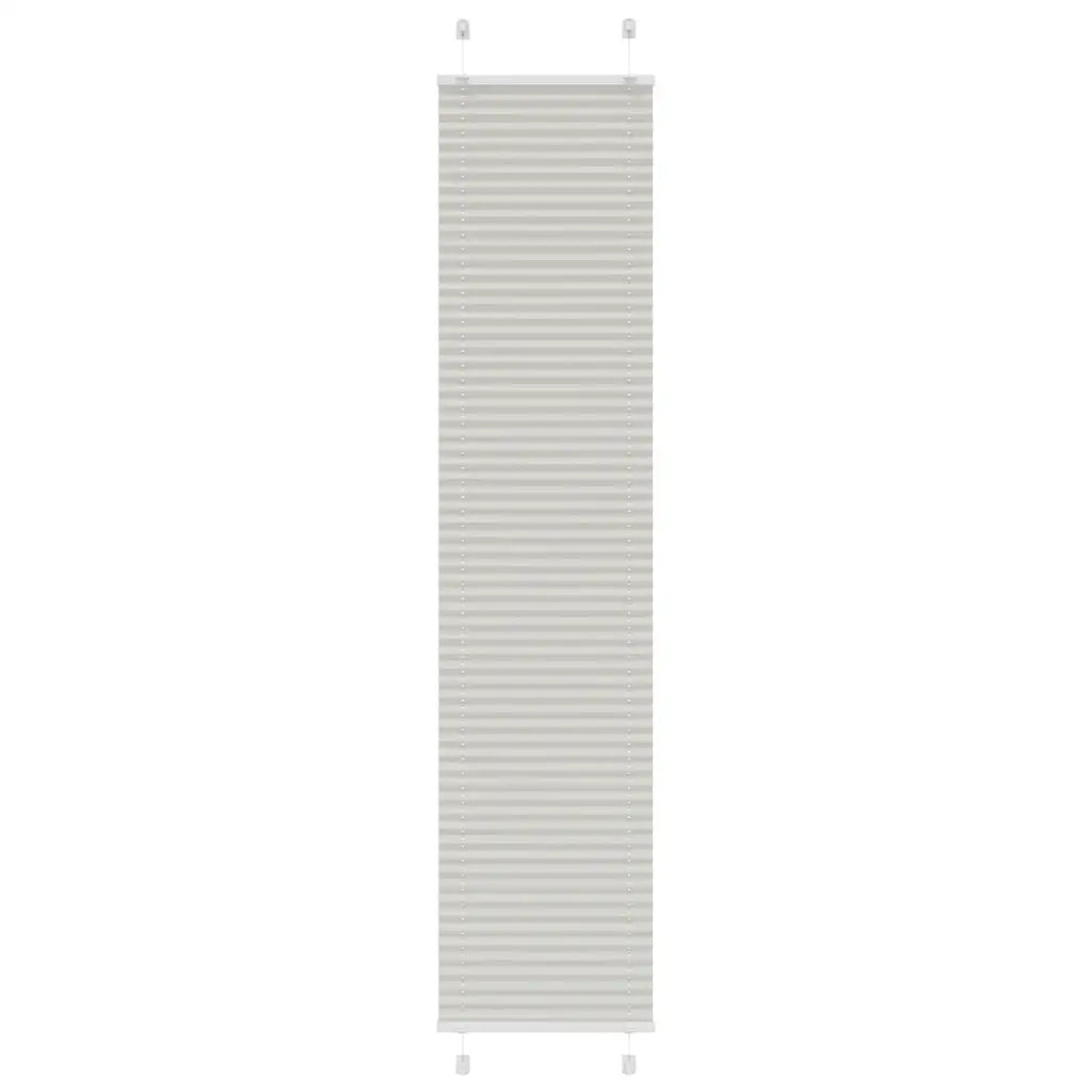 Tenda Plissettata Grigio Chiaro 45x200 cm Larghezza Tessuto