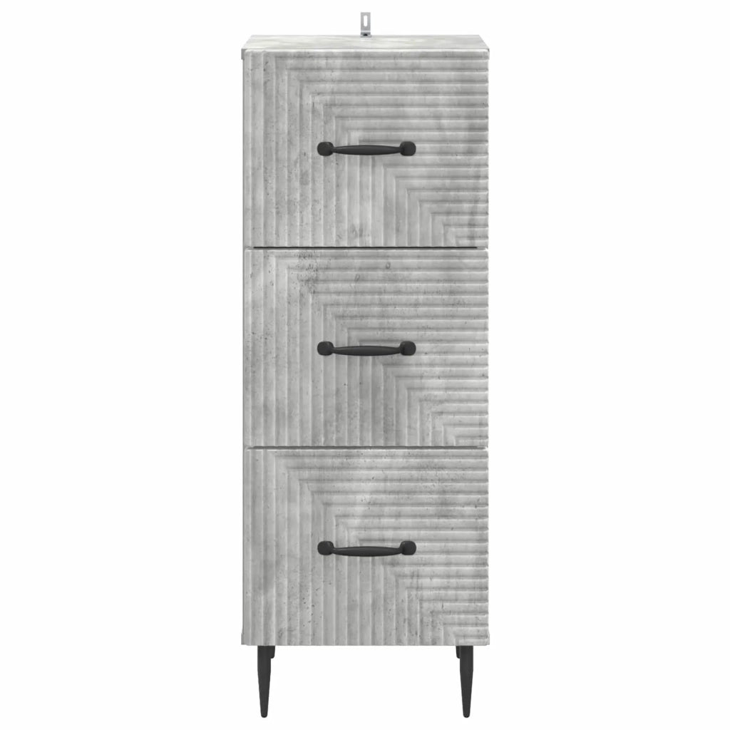 Mobile con Cassetti Grigio Cemento 33 x 34,5 x 89,5 cm 894848
