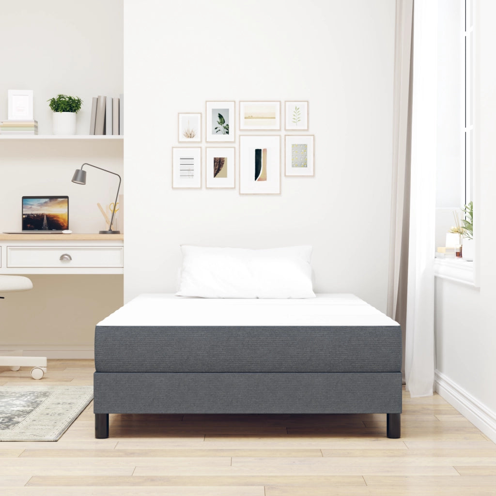 Materasso a Molle Insacchettate  - Grigio Scuro, Medio, 120x190x20 cm, Tessuto