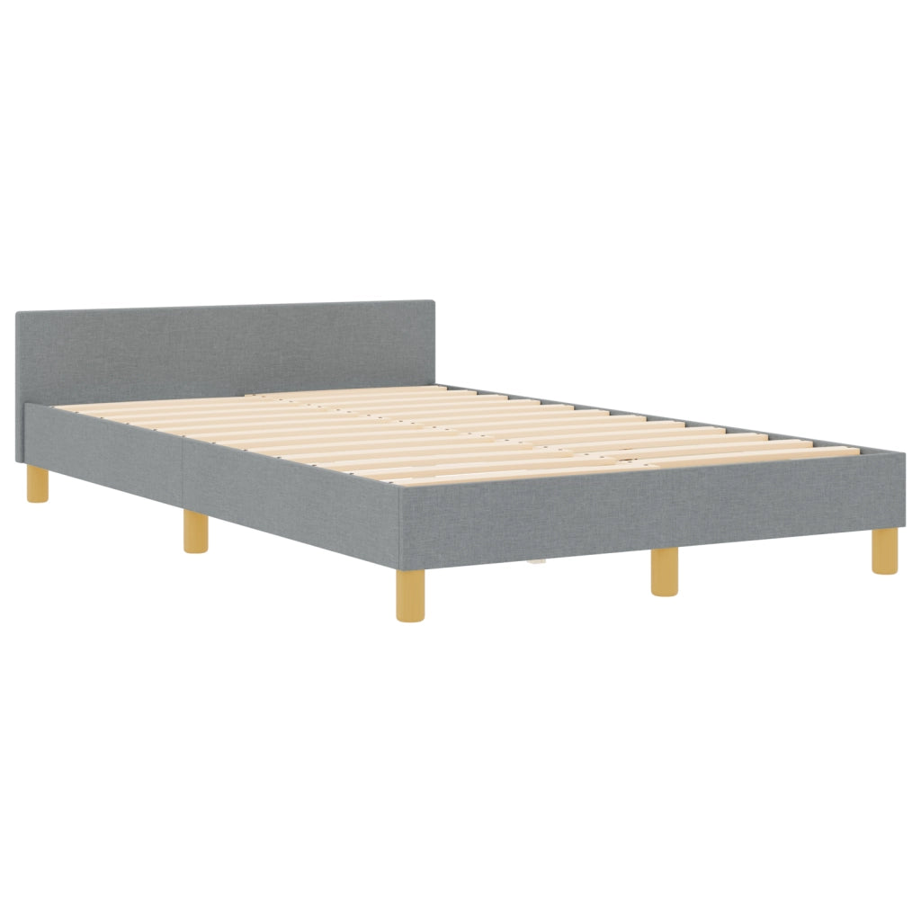 Struttura Letto  Grigio Chiaro 120x190 cm Tessuto