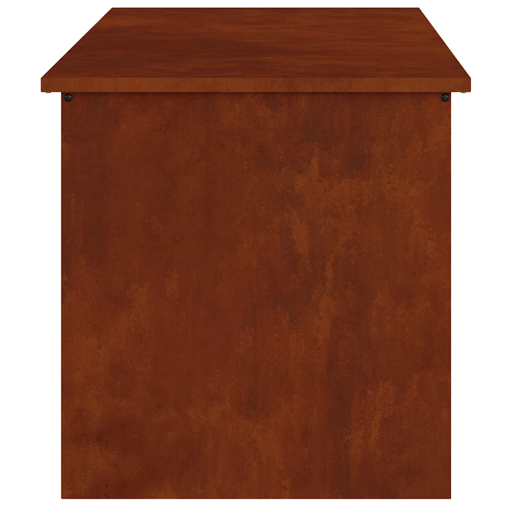 vidaXL Scatola di Stoccaggio Esterno Marrone 100 x 50.5 x 50 cm