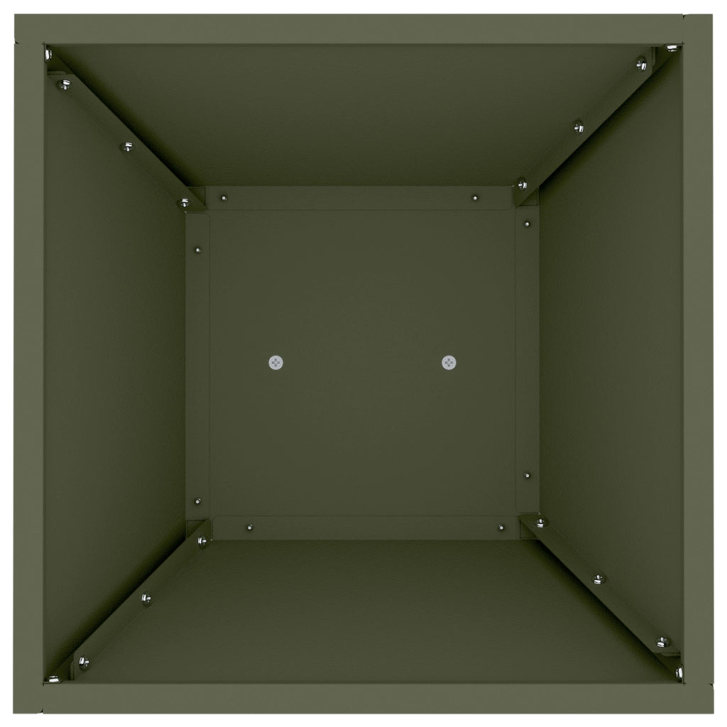 Set di Supporti per Piante Verde Oliva Metallo 35 x 35 x 73 cm