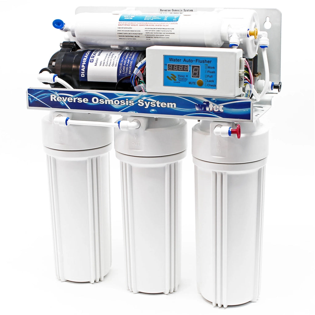Naturewater NW-RO50-D1 Impianto osmosi inversa, filtrazione 5 stadi 190 l/giorno, con pompa e serbatoio