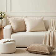 Federa 6 pz HOUTEN Crema 50 x 75 cm Tessuto Chenille 919856