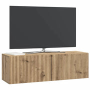 Mobile TV da Muro | Armadietto TV | Mobile Porta TV Rovere Artigianale 98 x 31 x 30 cm