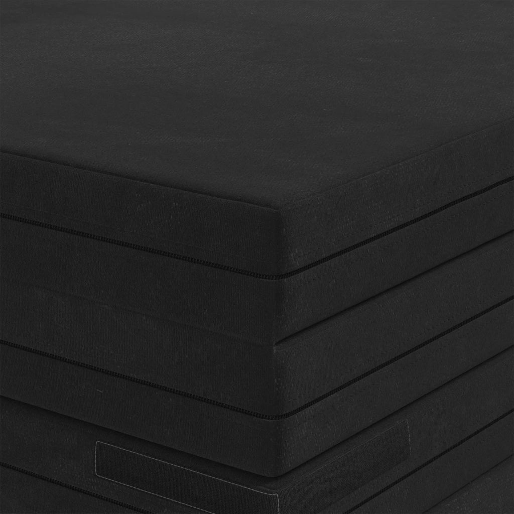 Divano Letto Pieghevole 140 x 67 x 45 cm Nero