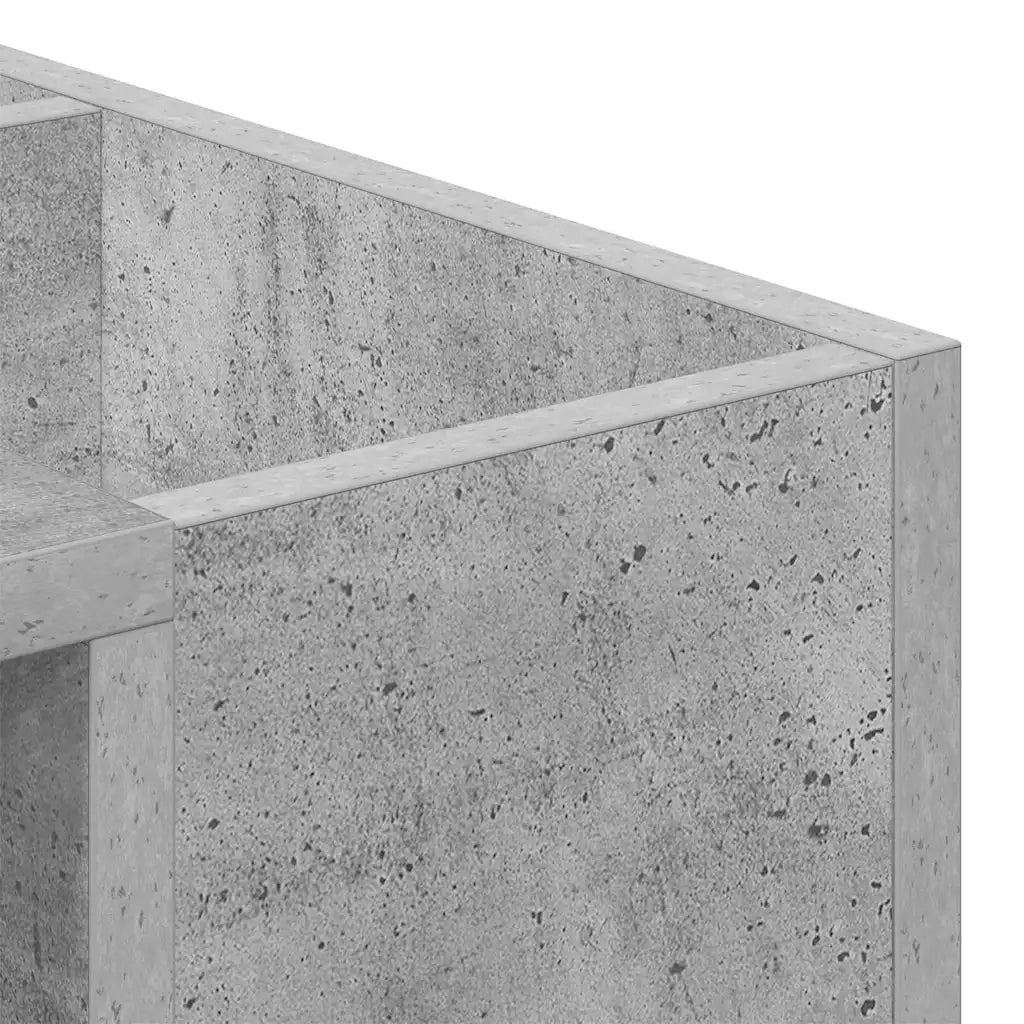 Tavolino da salotto | Tavolino da caff¨¨ | Tavolino da Soggiorno Grigio cemento 101,5 x 50 x 37 cm