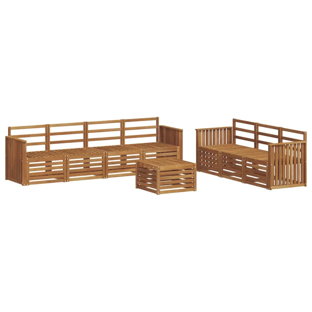 Set divani Naturale Legno di Acacia Massello