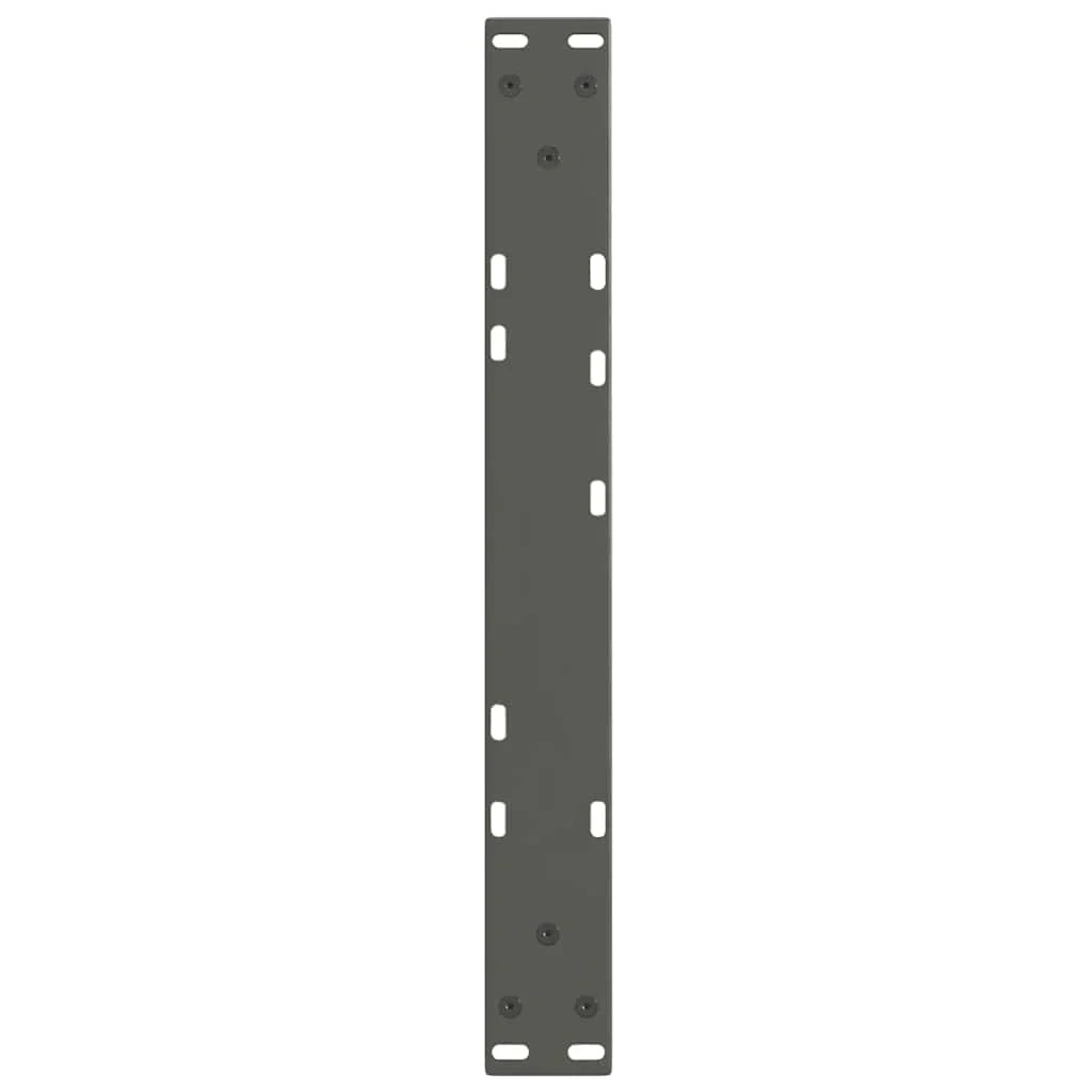 Set di 2 gambe regolabili per tavolino da caffè a forma di V 60 x 30 cm design moderno acciaio antracite 02_0056902