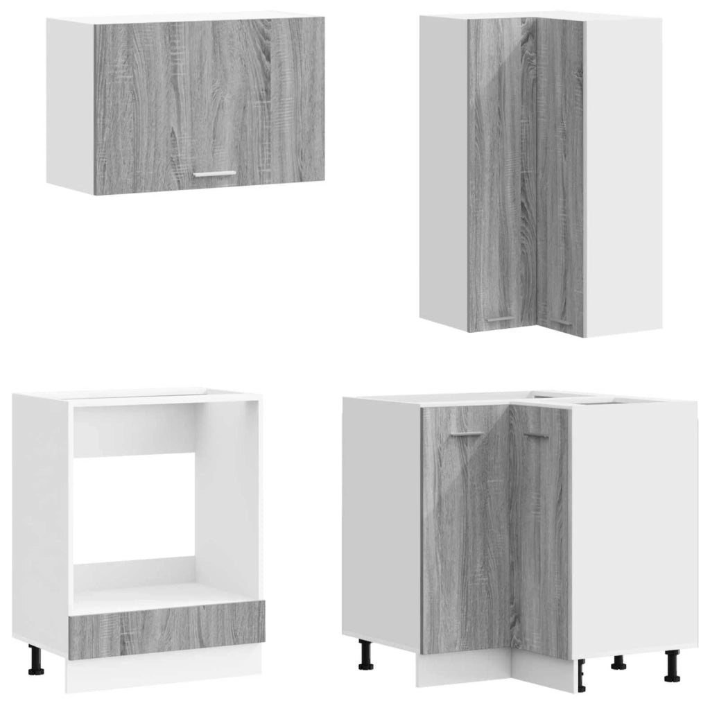 Unità Cucina LYON 8 pcs Sonoma grigio Legno ingegnerizzato 3438512