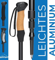 Stecchi da trekking telescopici | stecco da trekking per donne e uomini | bastoni da trekking ultraleggeri in carbonio e alluminio | bastoni da Nordic Walking regolabili